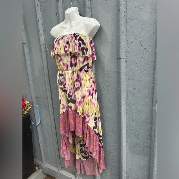 Anthropologie Lilka Mesh Chiffon High Low Dress, size M - Picture 4 of 8